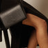 Borsa a tracolla nera con piccole borchie argento Lora Ferres, Borse e accessori Donna, SKU b513000182, Immagine 0